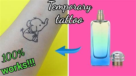 fake tattoos diy with perfume|tattoo with perfume and printer.